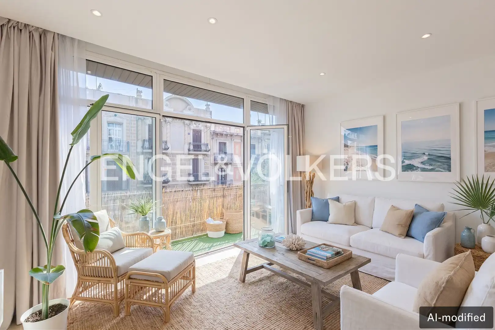 Sala de estar de Piso en venta en Barcelona con Aire acondicionado, Calefacción y Parquet