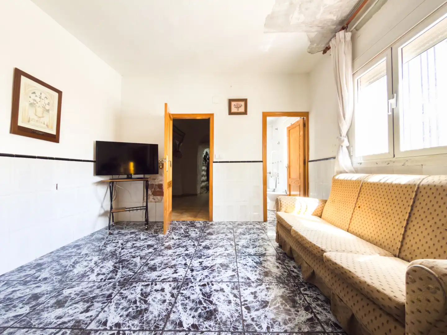Wohnzimmer von Haus oder Chalet zum Verkauf in Zújar mit Möbliert, Ofen und Waschmaschine