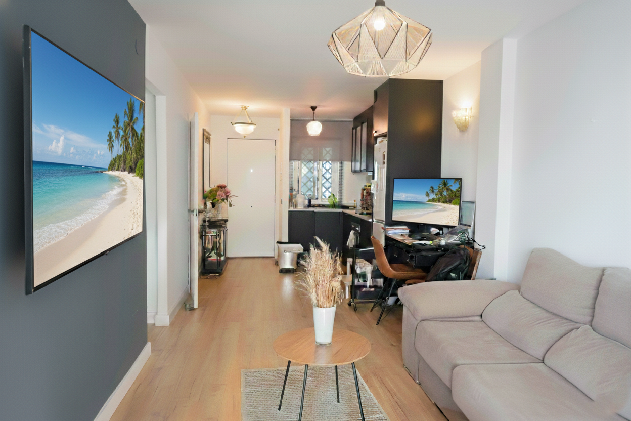 Living room of Apartment for sale in Marbella  with Air Conditioner, Terrace and Swimming Pool