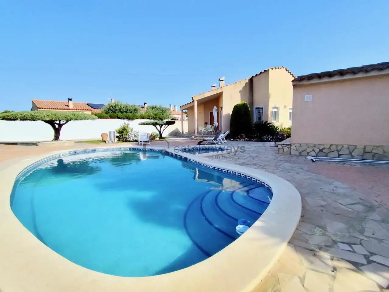 Piscina de Casa o xalet en venda en L'Ametlla de Mar  amb Calefacció, Jardí privat i Piscina