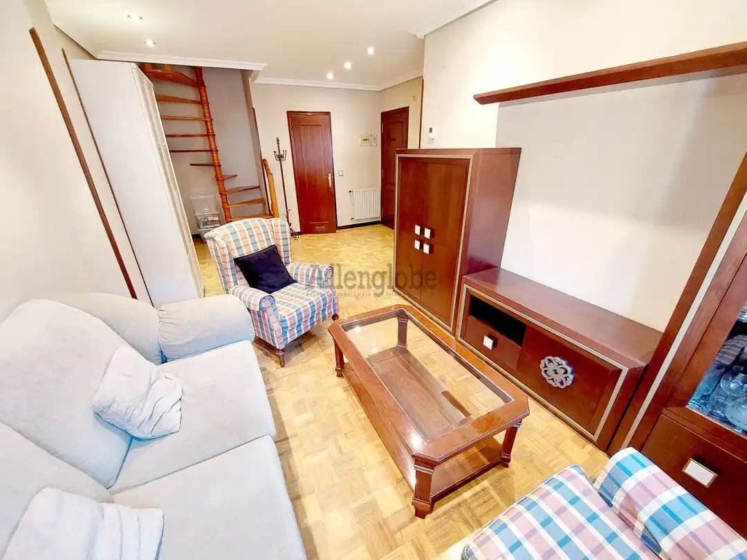 Sala d'estar de Àtic en venda en Oviedo  amb Calefacció