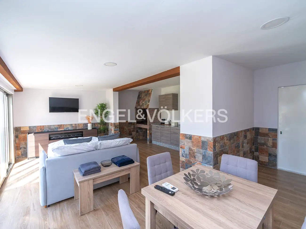 Sala de estar de Casa o chalet en venta en Santa Pola con Aire acondicionado, Calefacción y Jardín privado