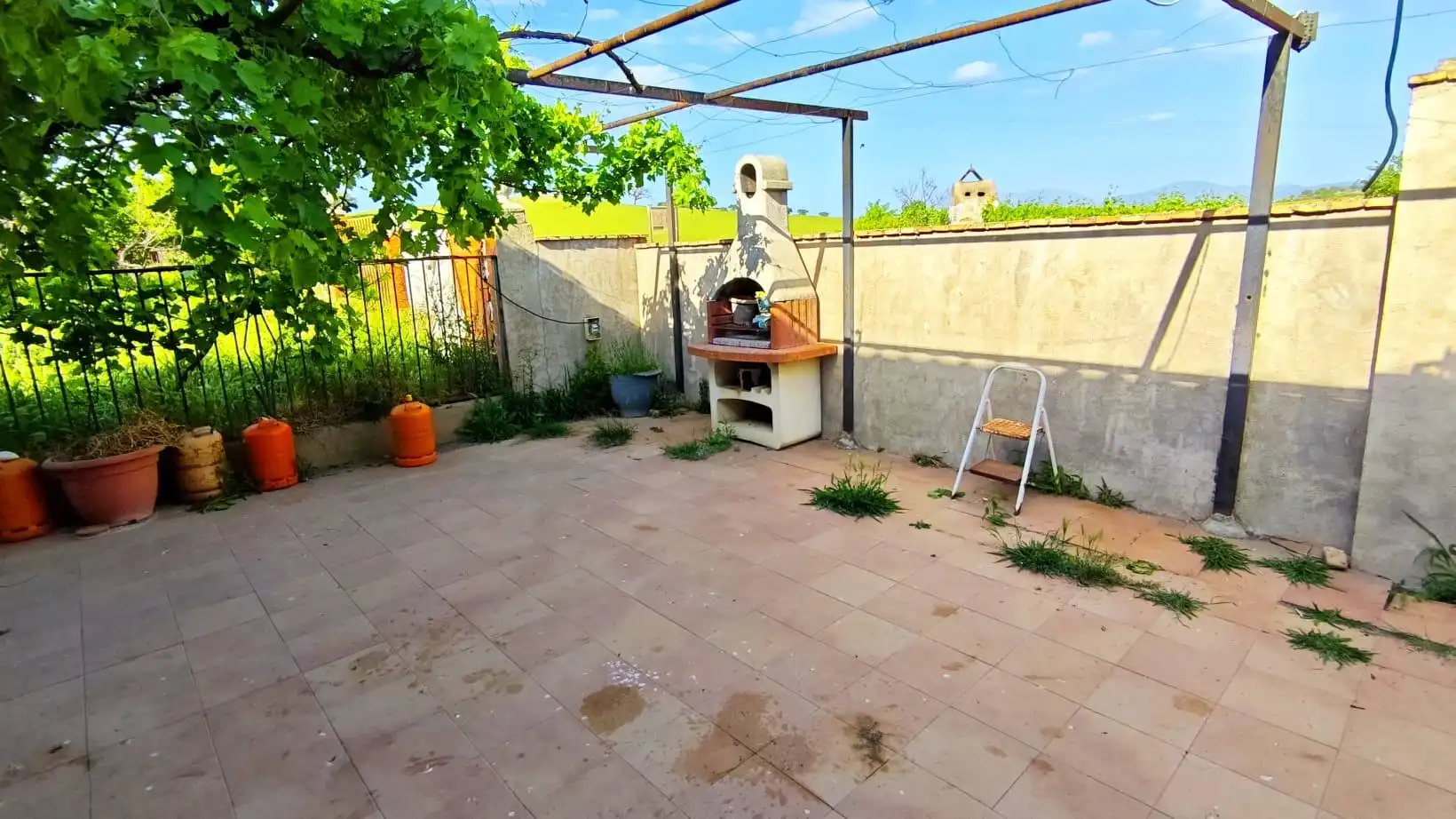 Terraza de Finca rústica en venta en Carcaboso con Aire acondicionado, Calefacción y Jardín privado
