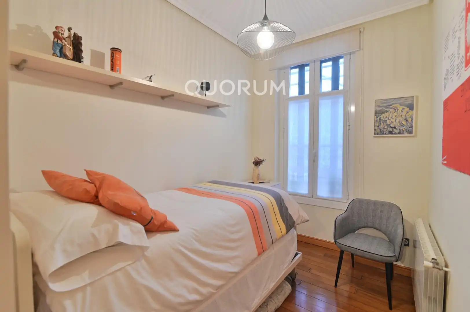 Schlafzimmer von Wohnung zum Verkauf in Bilbao  mit Heizung und Balkon