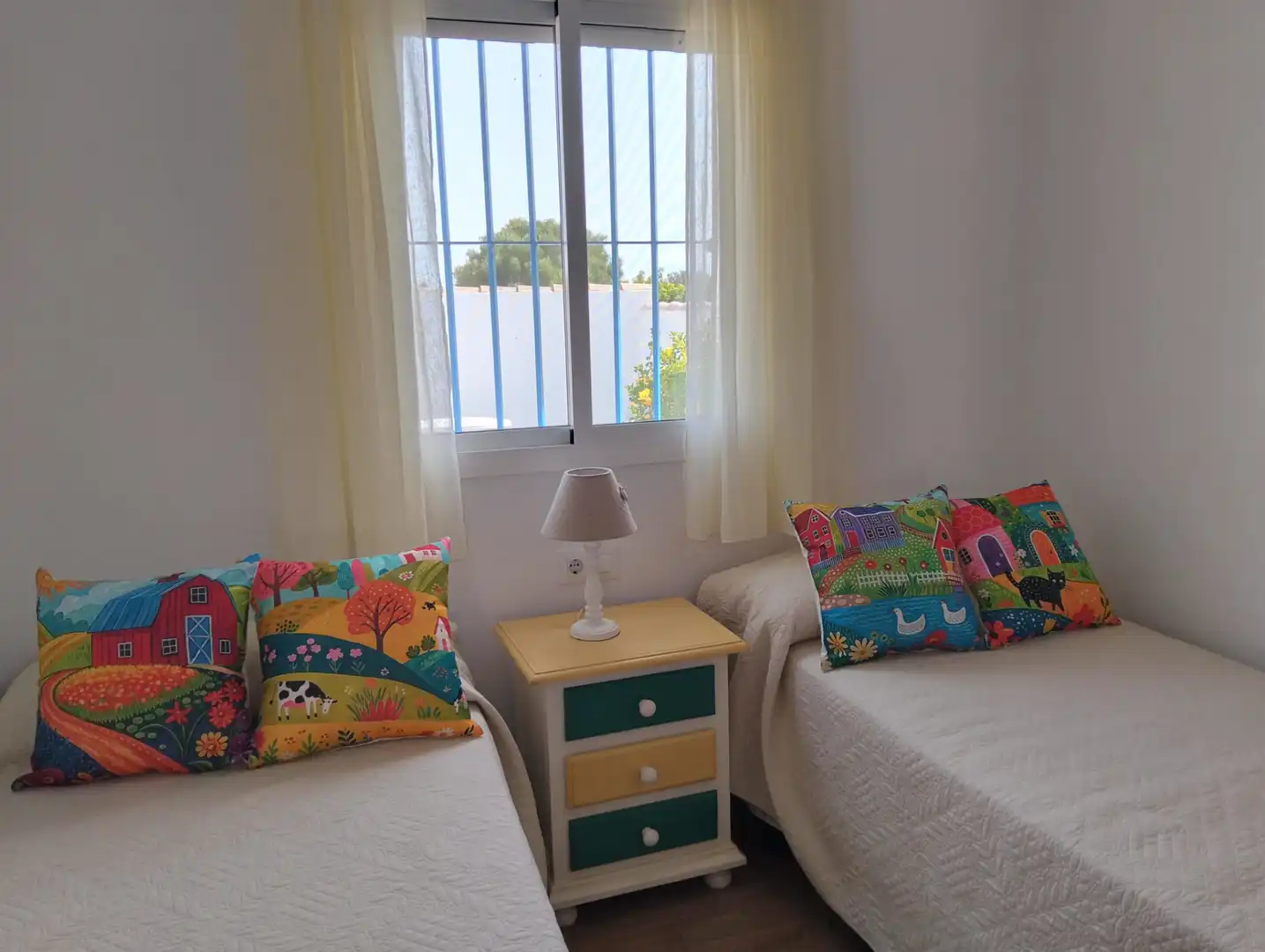 Schlafzimmer von Haus oder Chalet zur Miete in Conil de la Frontera mit Klimaanlage, Schwimmbad und Möbliert