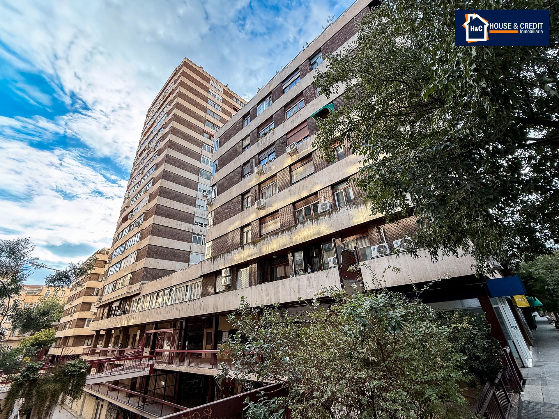 Exterior view of Flat to rent in  Madrid Capital  with Heating, Parquet flooring and Terrace