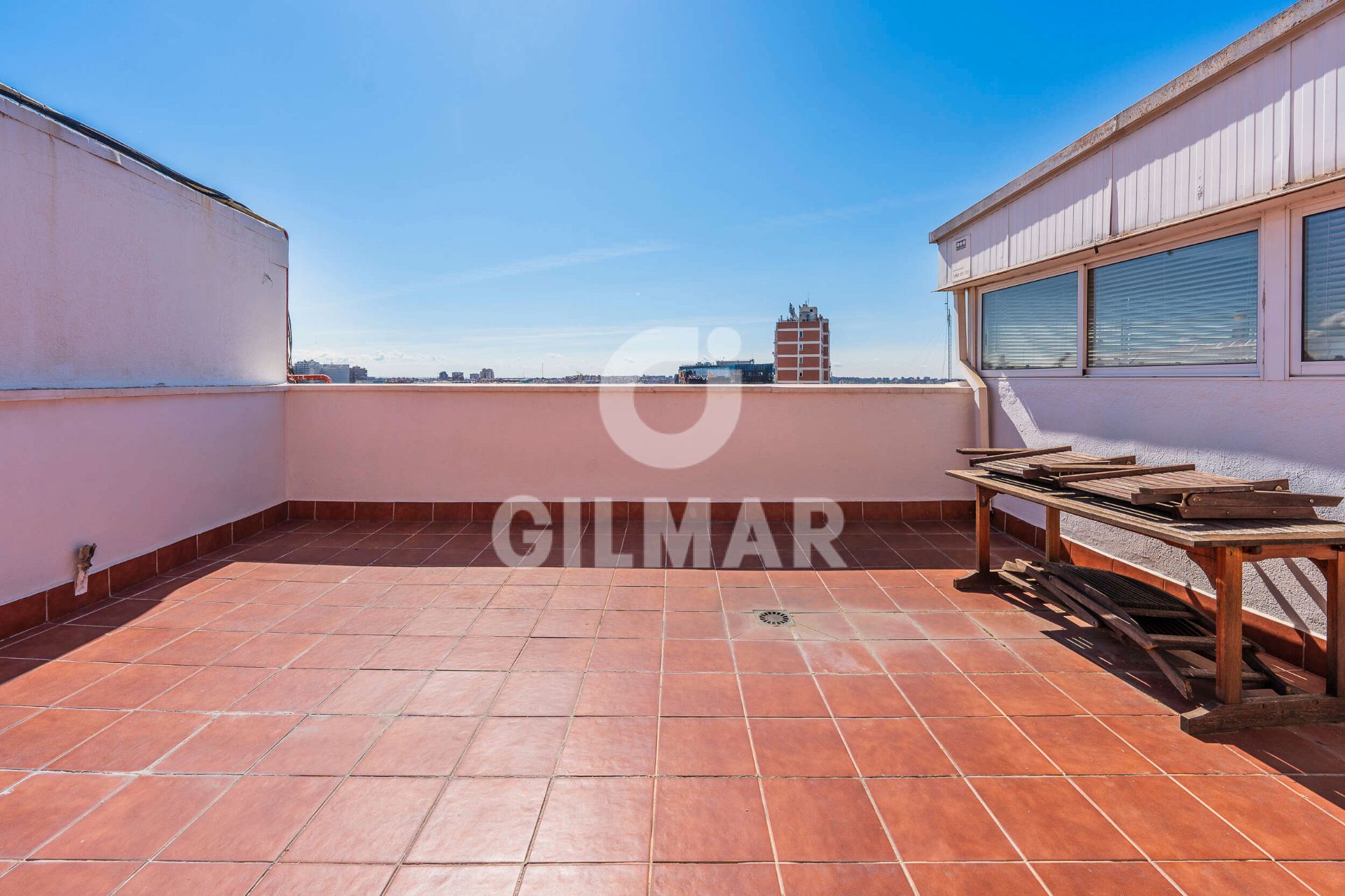 Terrace of Flat for sale in  Madrid Capital  with Air Conditioner, Heating and Parquet flooring