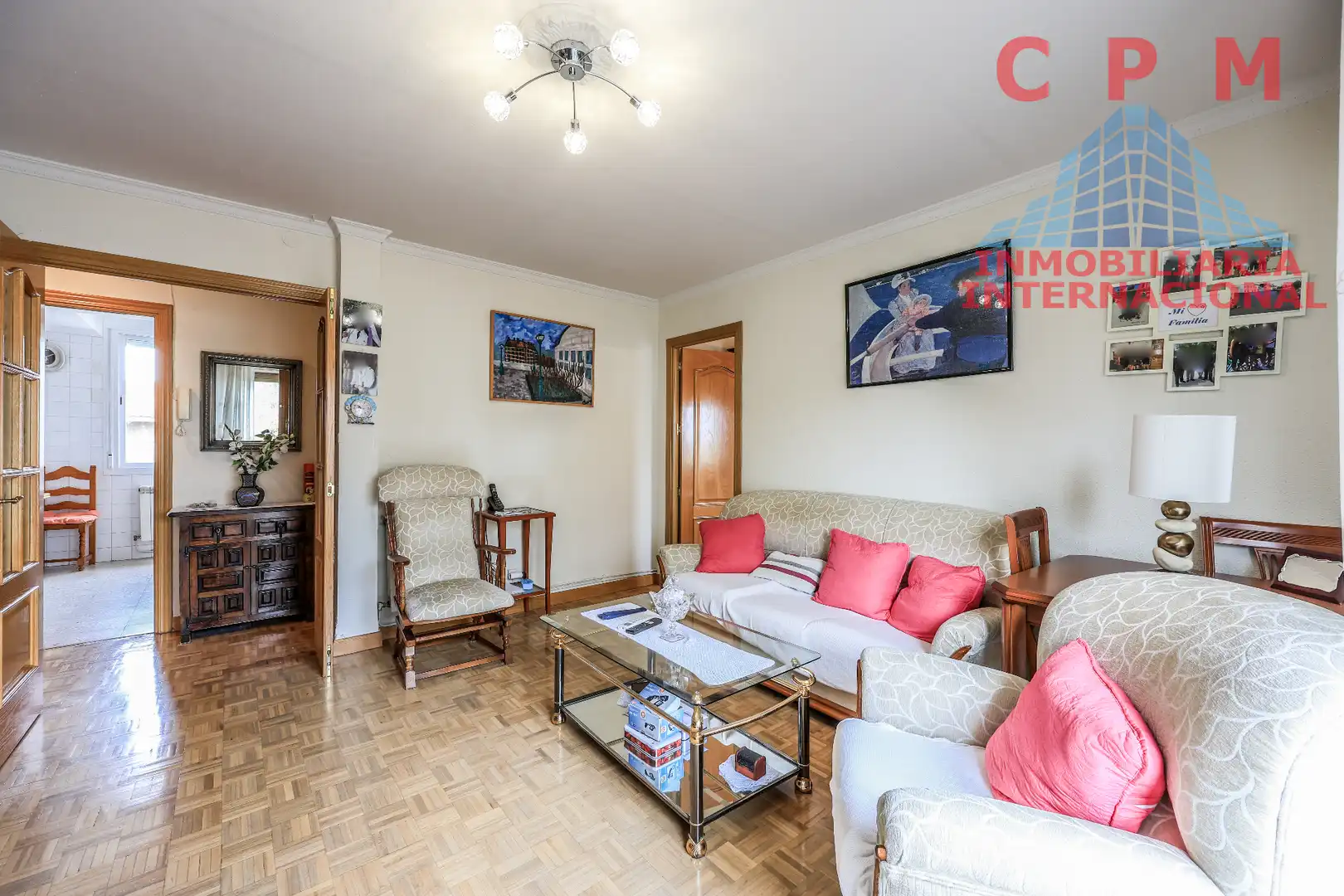 Sala de estar de Piso en venta en  Madrid Capital con Aire acondicionado, Calefacción y Parquet