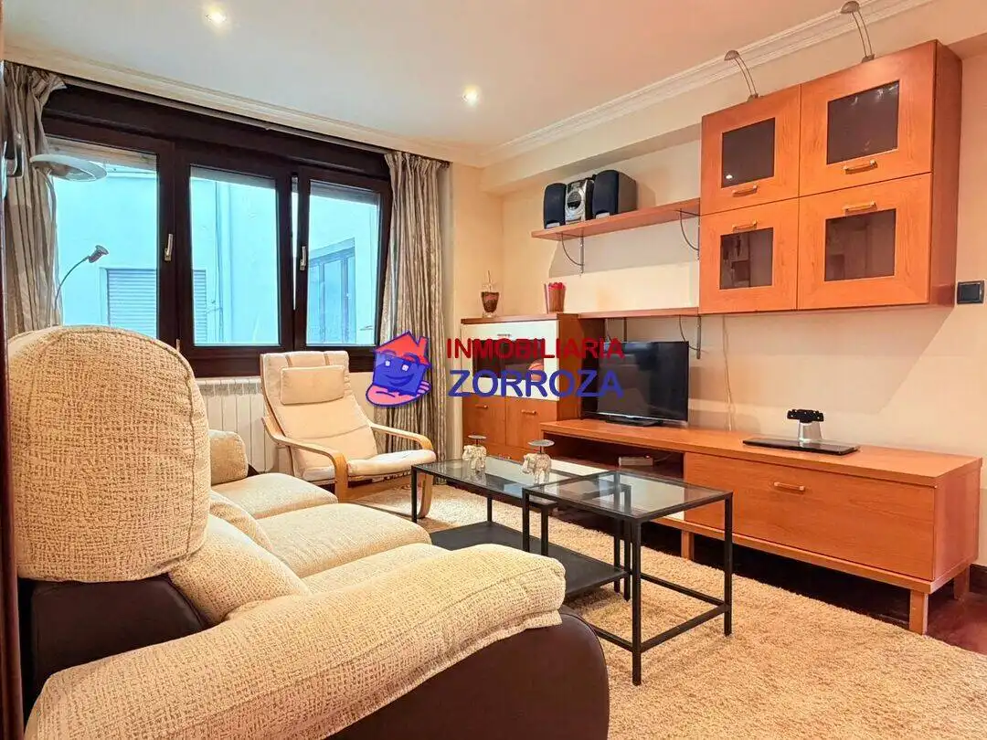 Living room of Flat for sale in Bilbao   with Heating and Furnished