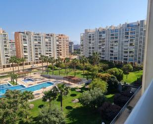 Vista exterior de Pis de lloguer en Alicante / Alacant amb Aire condicionat, Calefacció i Jardí privat