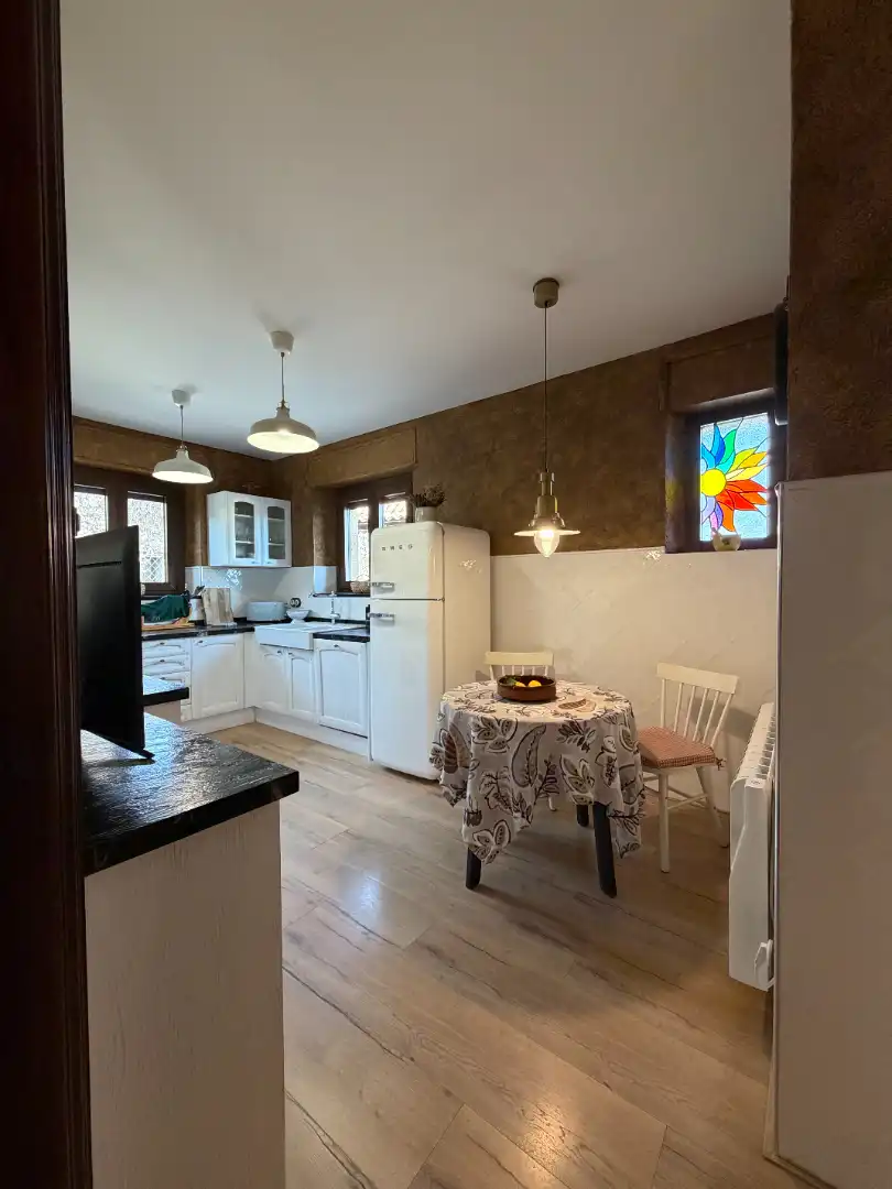 Cocina de Finca rústica en venta en Moià con Calefacción, Jardín privado y Parquet