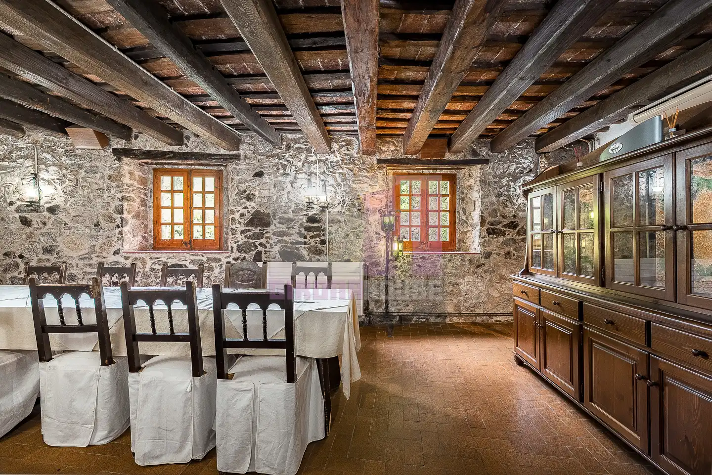 Dining room of Houses for sale in Caldes de Malavella  with Air Conditioner, Heating and Private garden