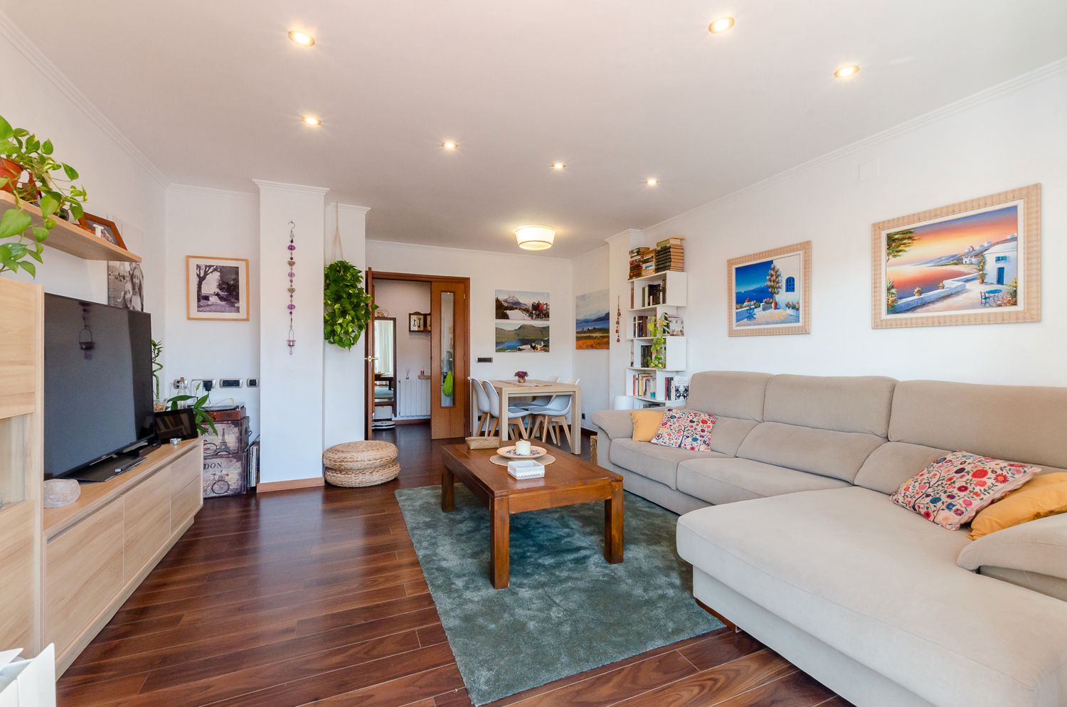 Living room of Duplex for sale in El Prat de Llobregat  with Terrace, Storage room and Balcony