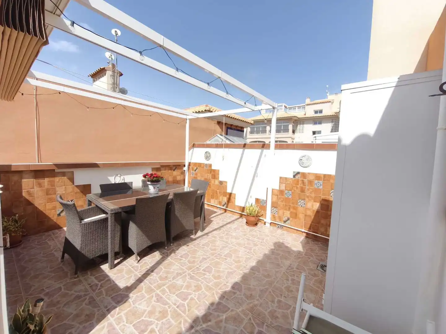 Terrasse von Wohnungen zum Verkauf in Orihuela mit Klimaanlage, Heizung und Schwimmbad