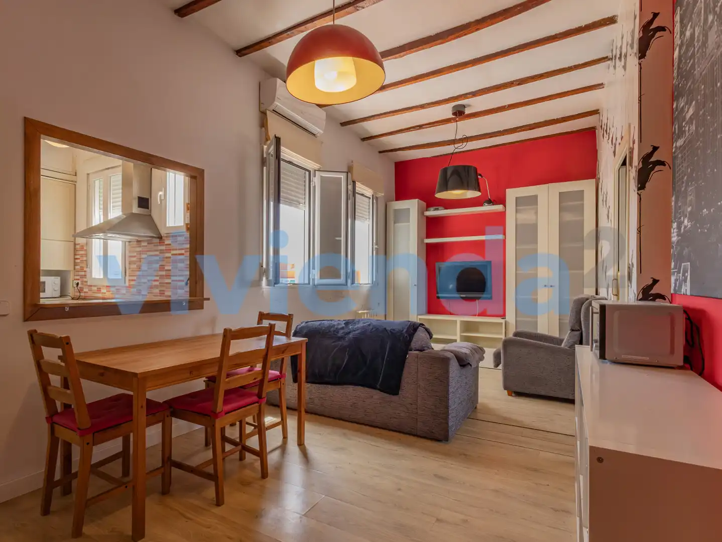 Living room of Flat for sale in Madrid  with Air Conditioner and Heating