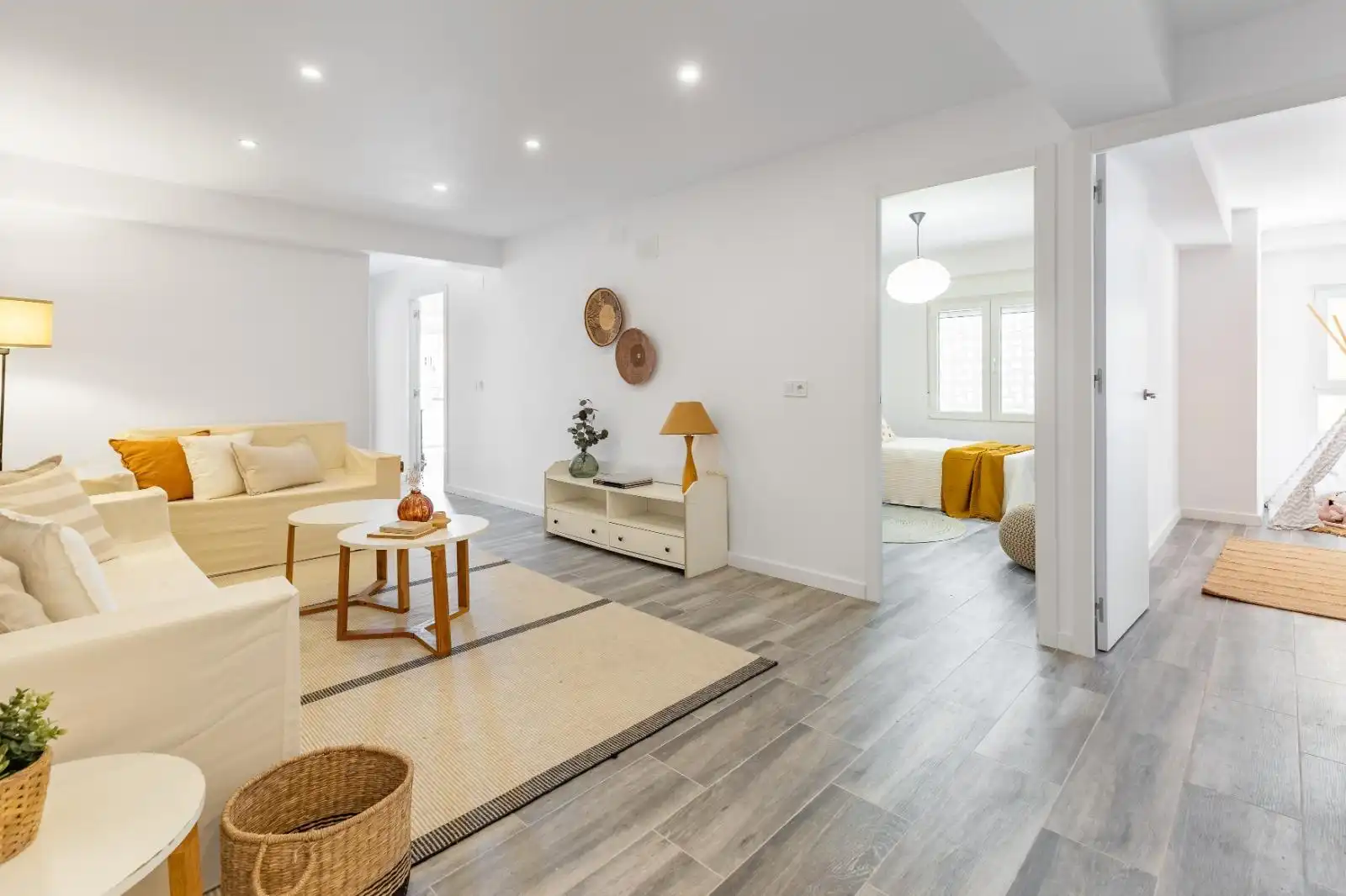 Living room of Flat for sale in Benifaió  with Parquet flooring and Balcony