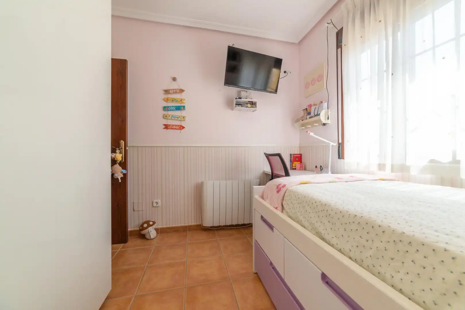 Schlafzimmer von Einfamilien-Reihenhaus zum Verkauf in San Javier mit Klimaanlage, Heizung und Privatgarten