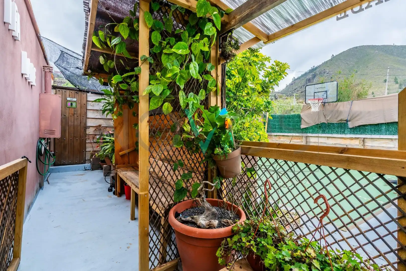 Terrassa de Finca rústica en venda en Guía de Isora amb Aire condicionat, Jardí privat i Terrassa