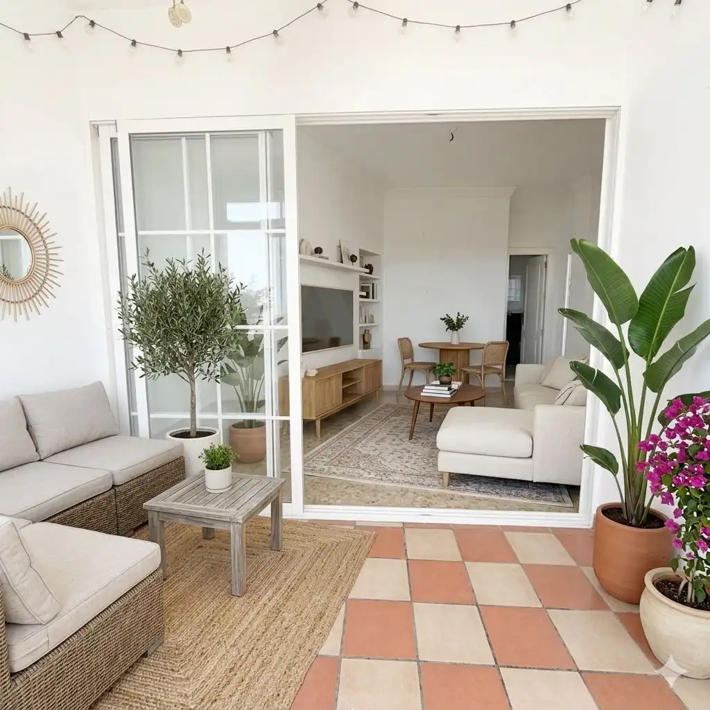 Sala de estar de Piso en venta en Málaga