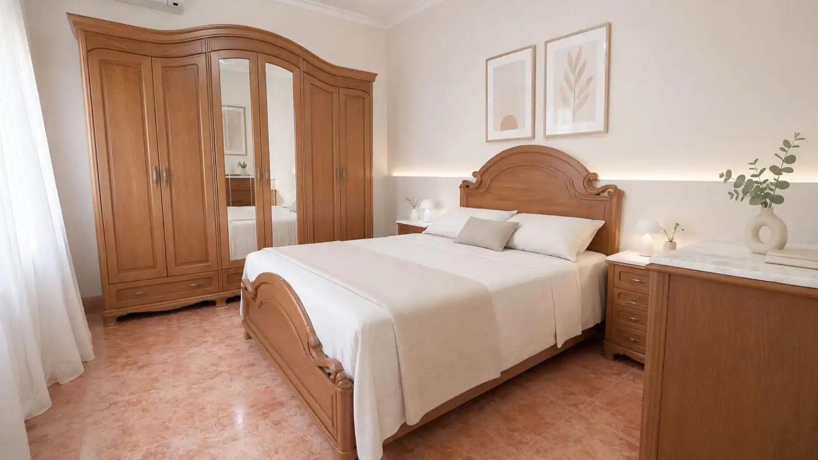 Bedroom of Houses for sale in Sabadell  with Heating, Terrace and Balcony