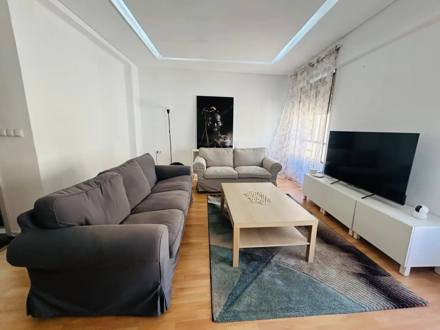 Sala d'estar de Pis en venda en Oliva amb Aire condicionat, Calefacció i Moblat