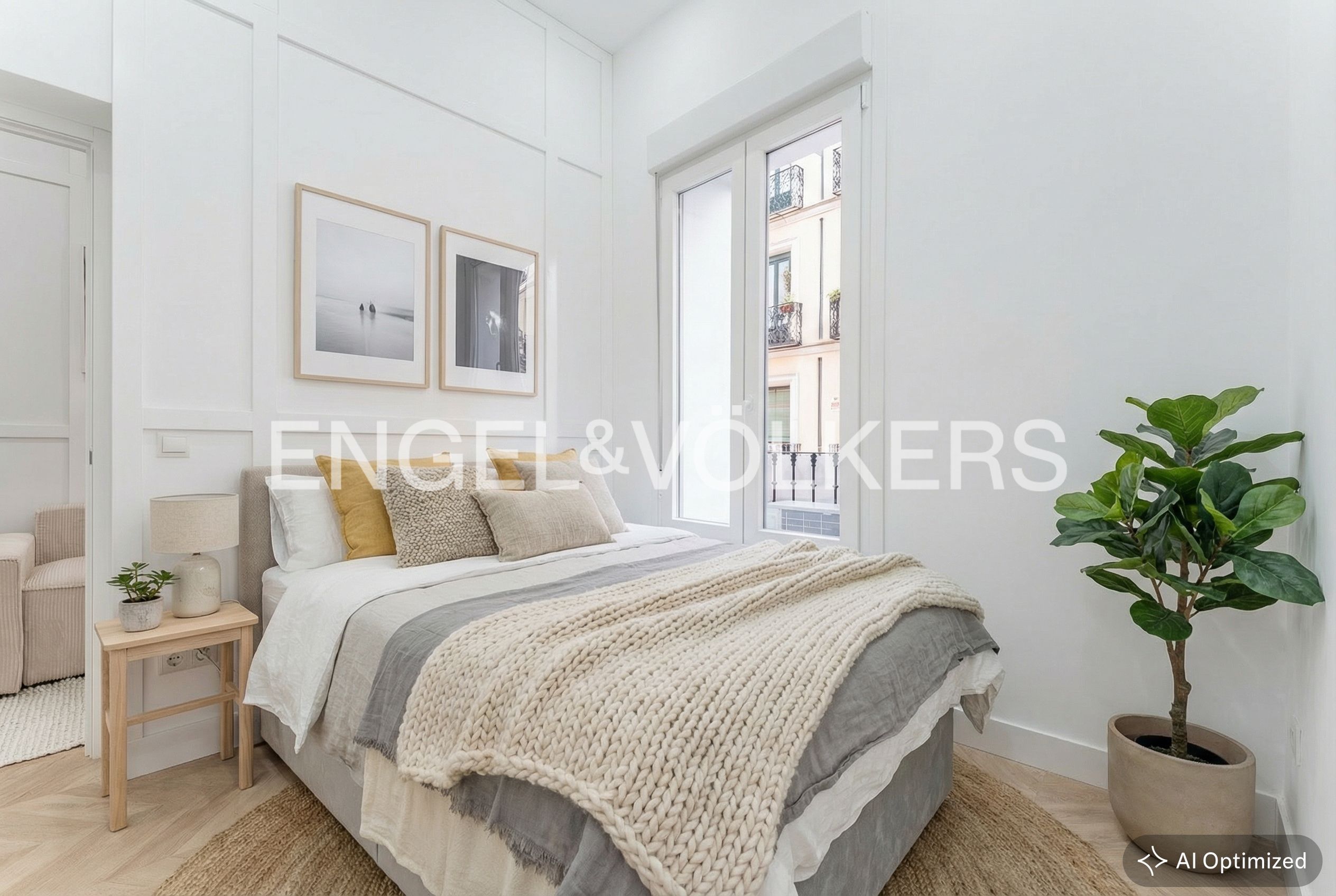 Bedroom of Flat for sale in  Madrid Capital  with Air Conditioner, Heating and Furnished