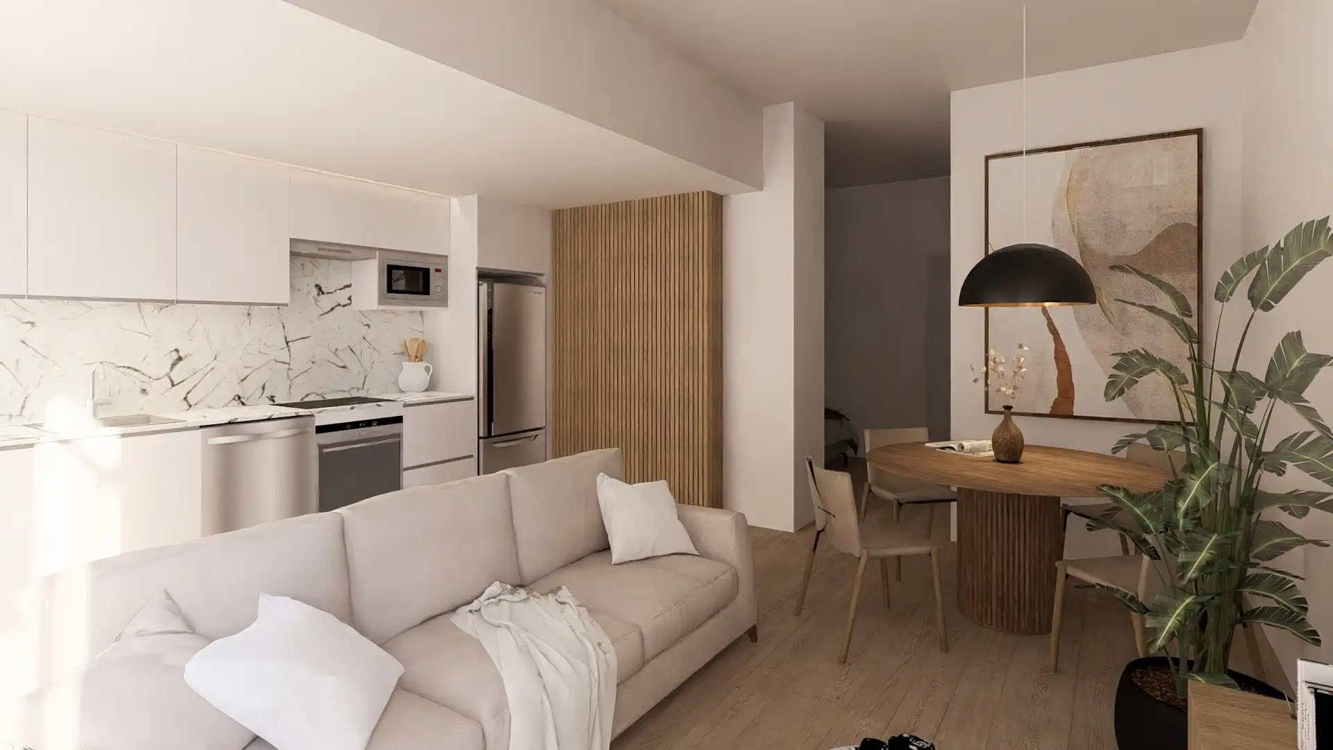 Sala de estar de Piso de alquiler en Madrid con Amueblado y Se aceptan mascotas