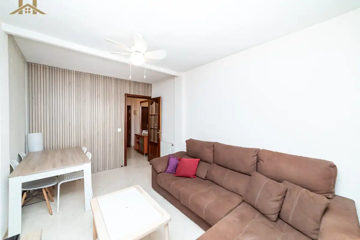 Living room of Flat for sale in Leganés  with Air Conditioner, Terrace and Furnished