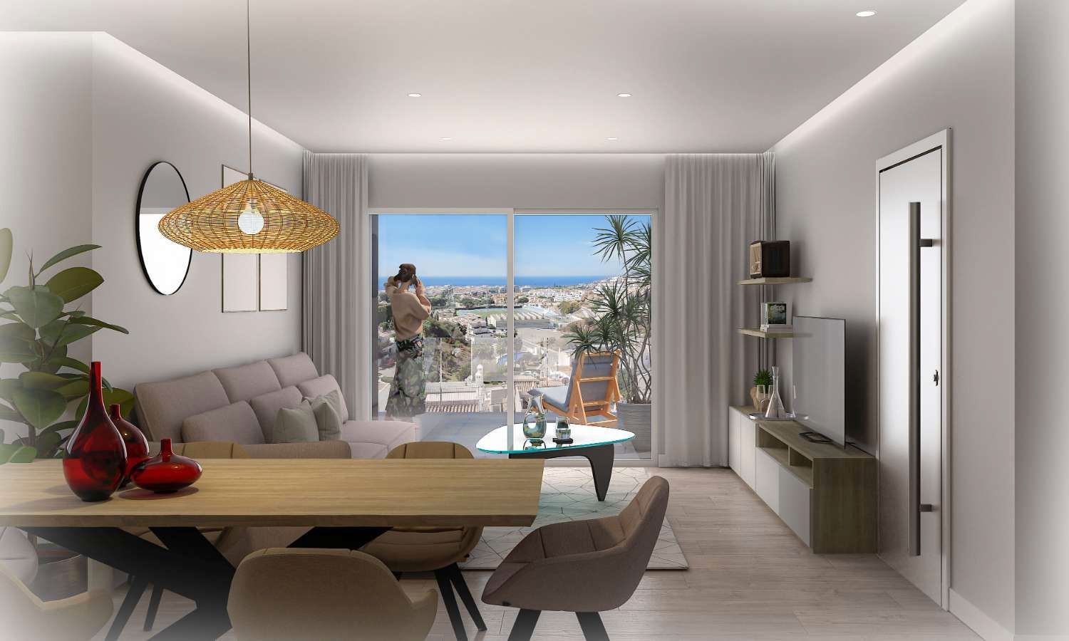 Living room of Apartment for sale in Nerja  with Air Conditioner, Heating and Terrace