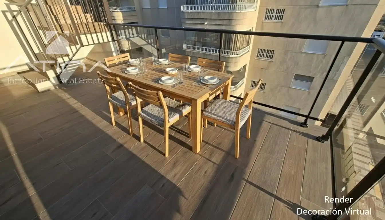 Terraza de Ático en venta en Daimús con Aire acondicionado, Jardín privado y Terraza