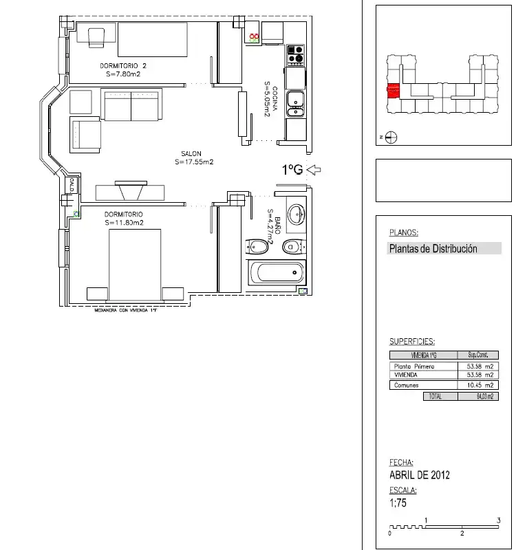 Wohnung zur Miete in Camarma de Esteruelas mit Ofen und Waschmaschine