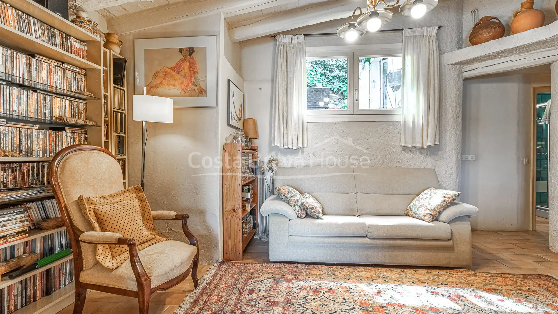 Living room of Houses for sale in Begur  with Heating, Private garden and Terrace