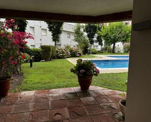 Garden of Apartment to rent in Caldes d'Estrac  with Heating, Terrace and Swimming Pool