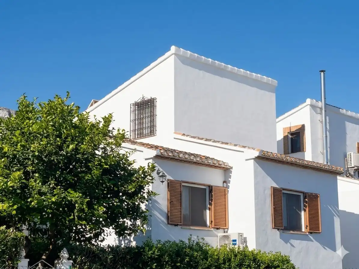 Exterior view of Detached homes for sale in Dénia  with Air Conditioner, Heating and Private garden