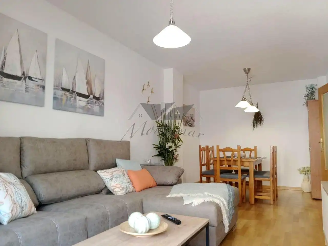 Sala de estar de Apartamento de alquiler en Águilas con Aire acondicionado, Terraza y Amueblado