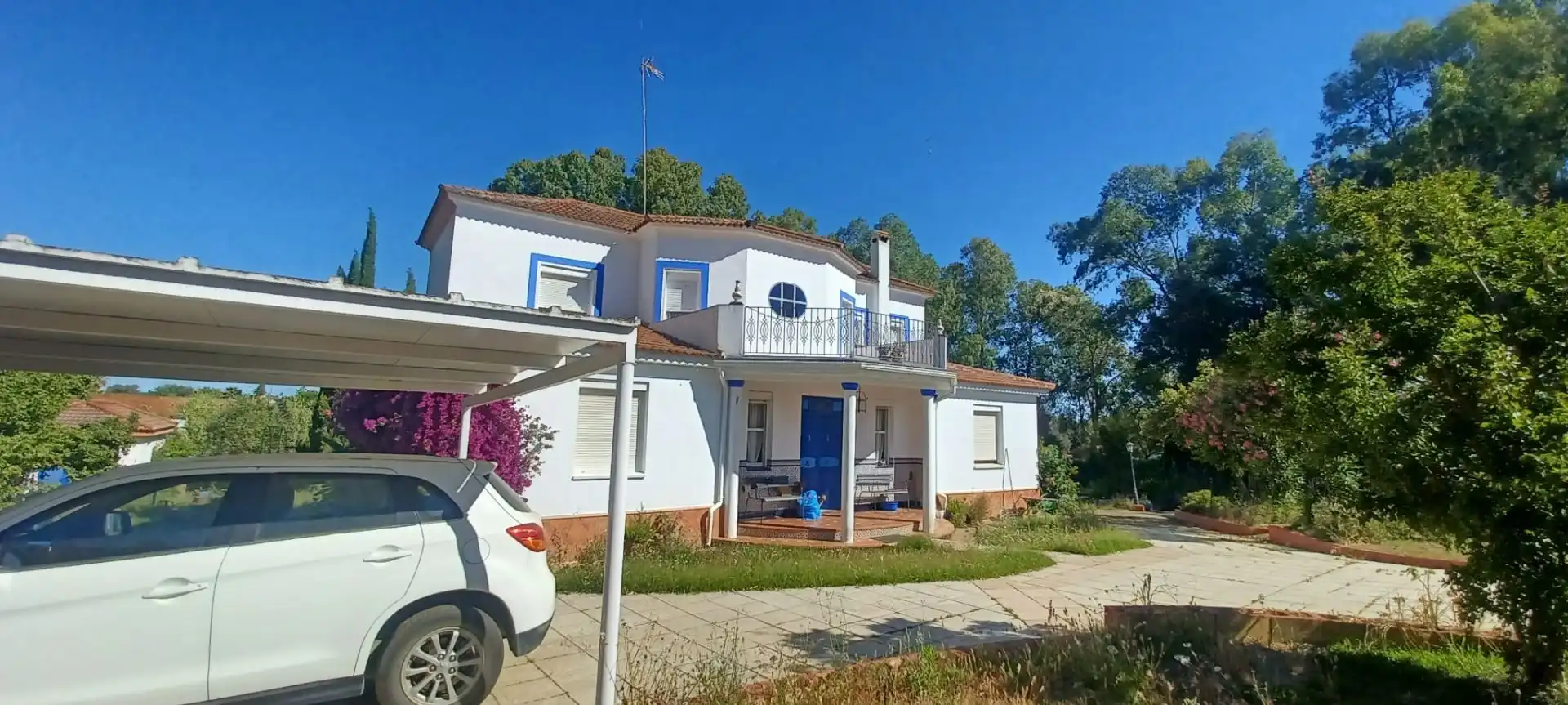 Vista exterior de Casa o chalet en venta en Castilblanco de los Arroyos con Aire acondicionado, Jardín privado y Terraza