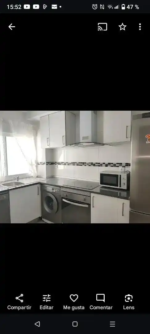 Kitchen of Flat for share in Puerto Real  with Air Conditioner, Furnished and Oven