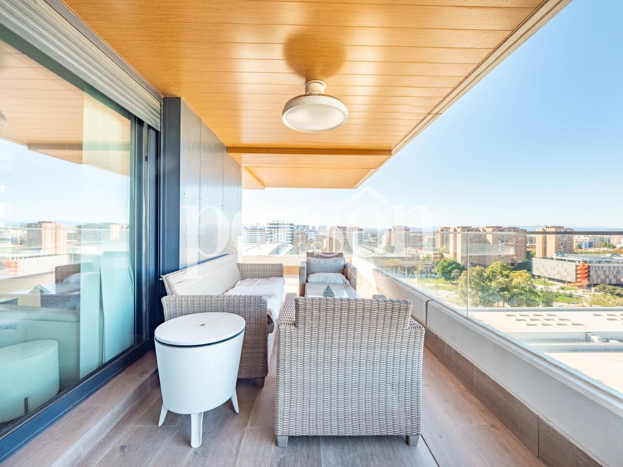 Terrace of Flat for sale in  Valencia Capital  with Air Conditioner, Terrace and Swimming Pool