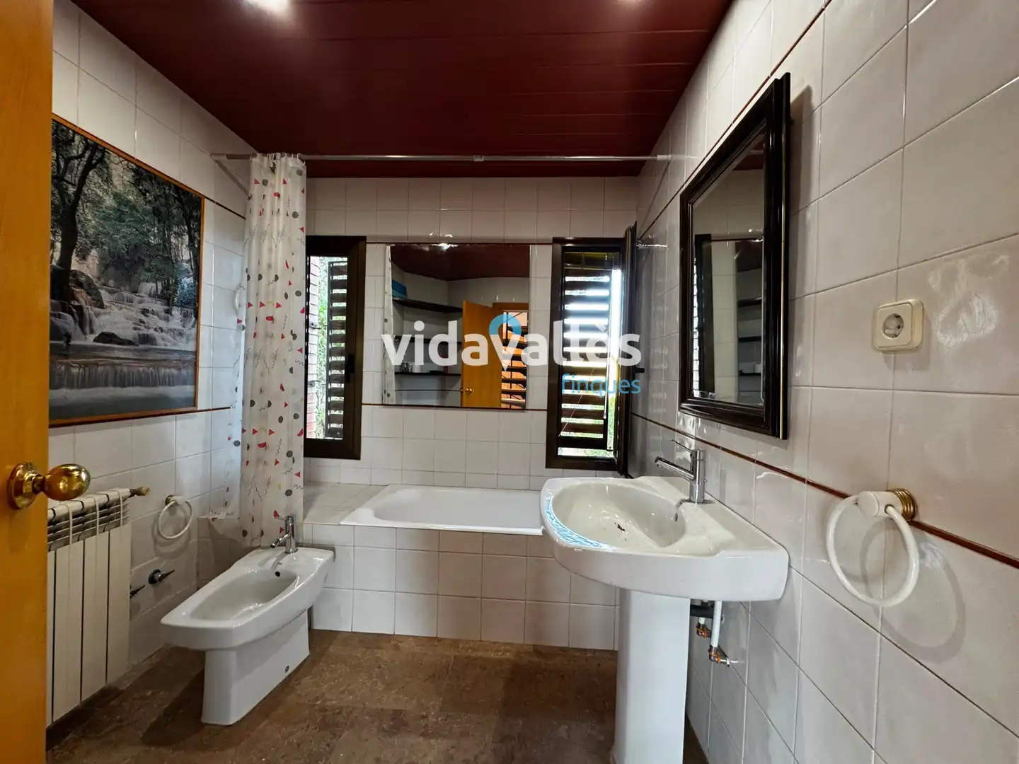 Badezimmer von Wohnung zur Miete in La Roca del Vallès mit Heizung, Privatgarten und Parkett