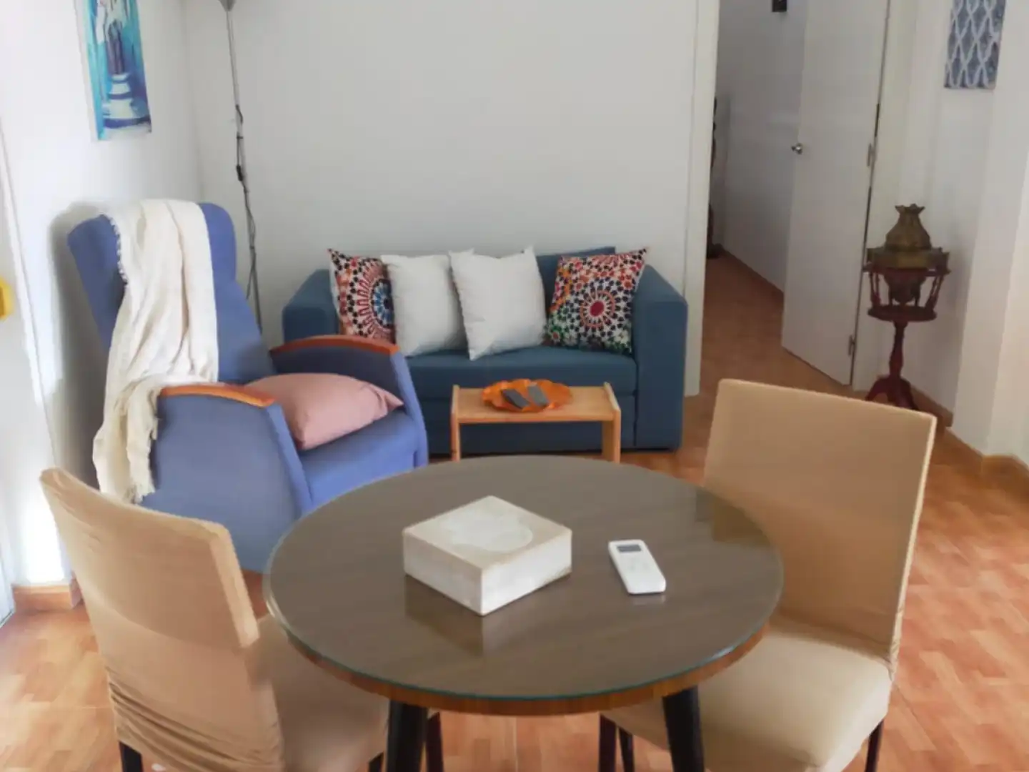 Living room of Flat for rent in Málaga  with Furnished, Washing machine and Microwave