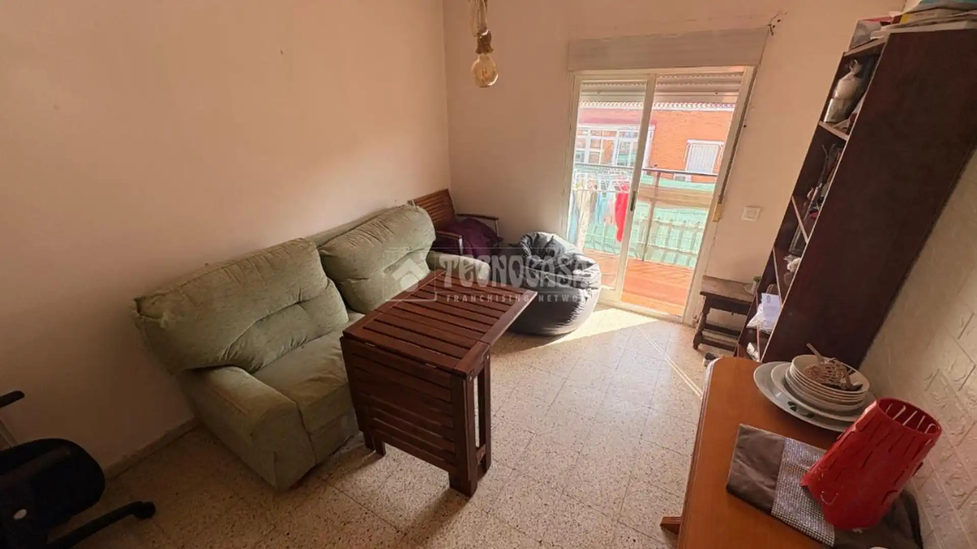 Sala de estar de Piso en venta en  Madrid Capital con Aire acondicionado y Terraza