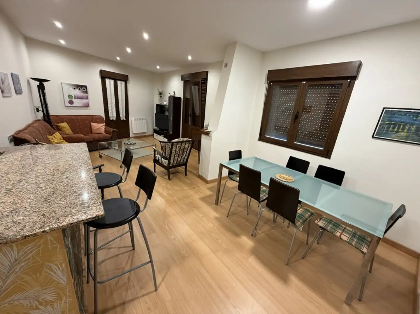 Dining room of Flat for sale in Colunga  with Heating, Furnished and Balcony