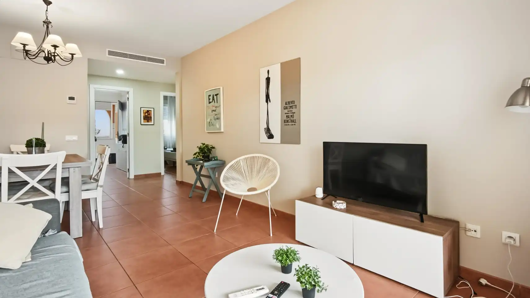Sala de estar de Apartamento en venta en Dénia con Aire acondicionado, Calefacción y Jardín privado