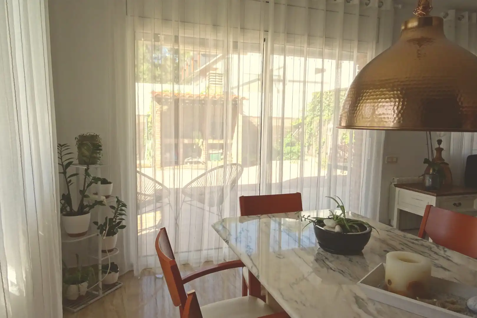 Dining room of Detached homes for sale in Sant Quirze del Vallès  with Heating, Private garden and Parquet flooring