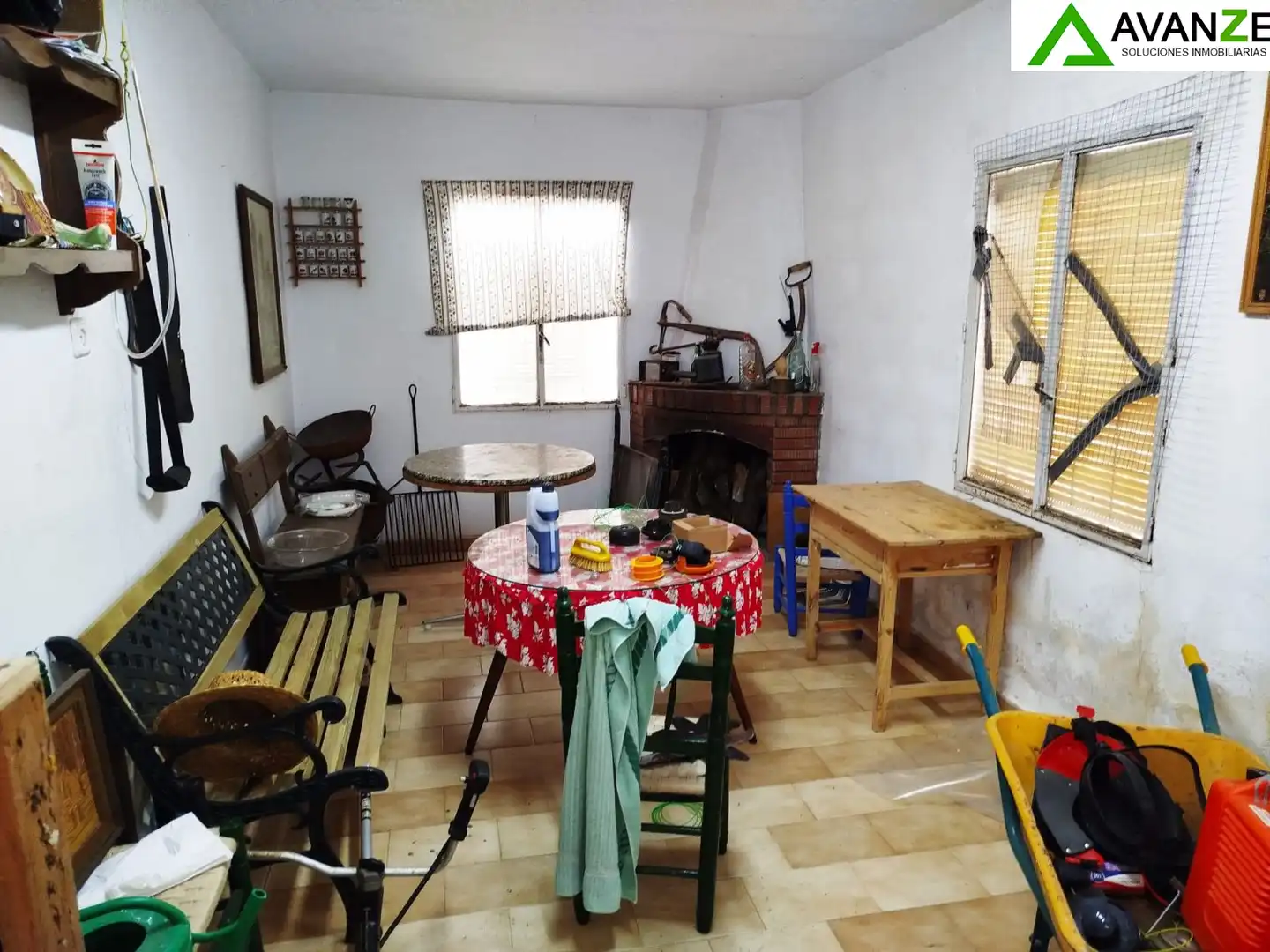 Comedor de Finca rústica en venta en Mérida con Terraza