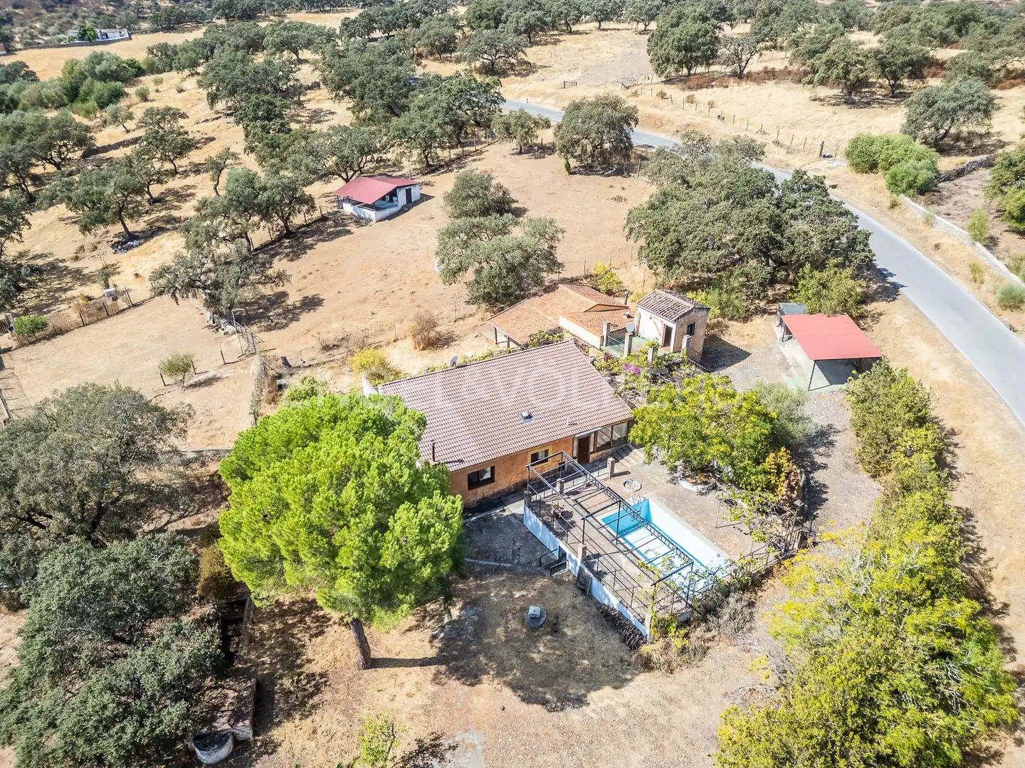 Vista exterior de Finca rústica en venta en El Castillo de las Guardas con Calefacción, Jardín privado y Terraza