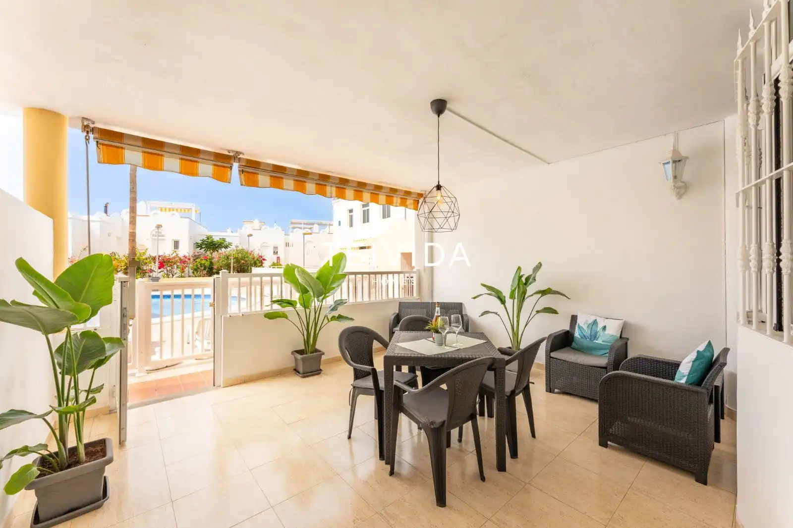 Terraza de Piso de alquiler en Adeje con Terraza, Piscina y Amueblado