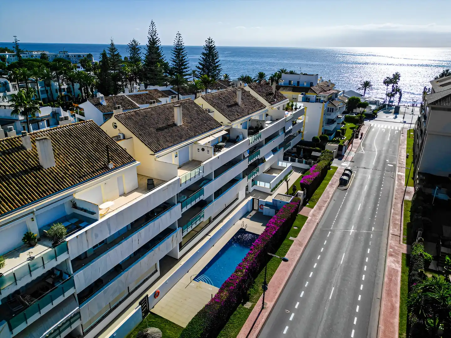 Exterior view of Apartments for sale in Marbella  with Air Conditioner, Heating and Private garden