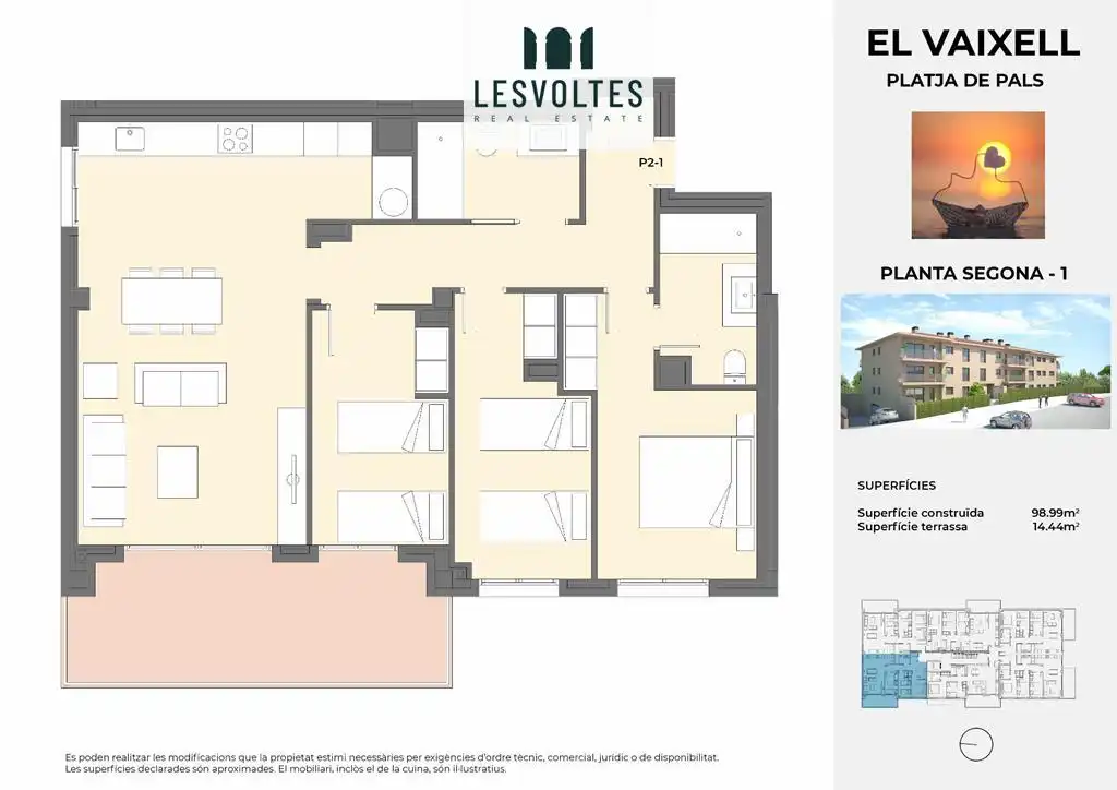 Piso en venta en Pals con Calefacción, Parquet y Terraza
