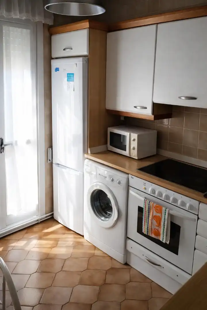 Küche von Wohnung zur Miete in Santander mit Heizung, Terrasse und Möbliert